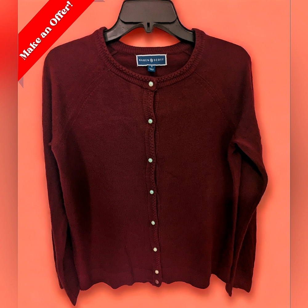 Karen Scott Button Cardigan! Brand New w/ Tag! Size:S. Open to reasonable offers